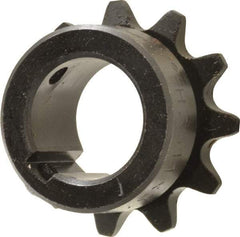 Browning - 11 Teeth, 3/8" Chain Pitch, Chain Size 35, Finished Bore Sprocket - 3/4" Bore Diam, 1.331" Pitch Diam, 1-1/2" Outside Diam - Benchmark Tooling