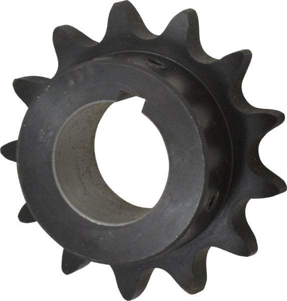 Browning - 13 Teeth, 3/4" Chain Pitch, Chain Size 60, Finished Bore Sprocket - 1-3/8" Bore Diam, 3.134" Pitch Diam, 3.45" Outside Diam - Benchmark Tooling