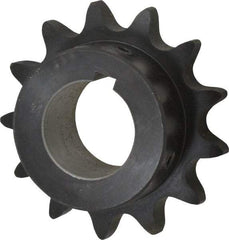 Browning - 13 Teeth, 3/4" Chain Pitch, Chain Size 60, Finished Bore Sprocket - 1-3/8" Bore Diam, 3.134" Pitch Diam, 3.45" Outside Diam - Benchmark Tooling