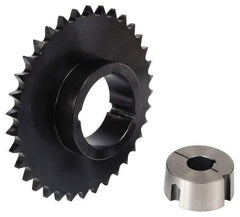 Browning - 24 Teeth, 1" Chain Pitch, Chain Size 80, TB Bushed Sprocket - 7.661" Pitch Diam, 8.2" Outside Diam - Benchmark Tooling