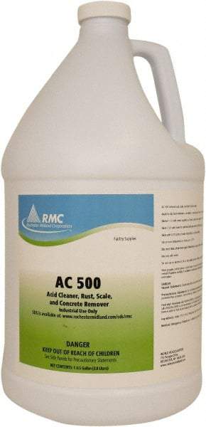 Rochester Midland Corporation - 1 Gal Bottle Rust Remover - Concentrated, Removes Rust Deposits & Lime Scale - Benchmark Tooling