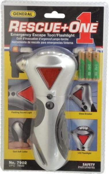 General - 1 Piece, Rescue One 4-Function Emergency Auto Escape Tool - For Use with All Vehicles - Benchmark Tooling