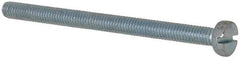 Value Collection - M3x0.50, 40mm Length Under Head Slotted Drive Machine Screw - Cheese Head, Grade 4.8 Steel, Zinc-Plated Finish, Without Washer - Benchmark Tooling