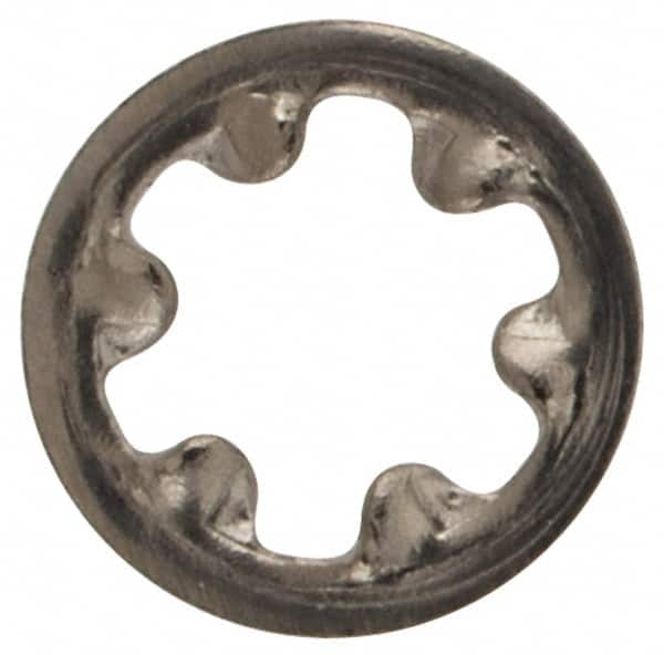 Value Collection - #2 Screw, 0.095" ID, Stainless Steel Internal Tooth Lock Washer - 0.2" OD, Grade 18-8 - Benchmark Tooling