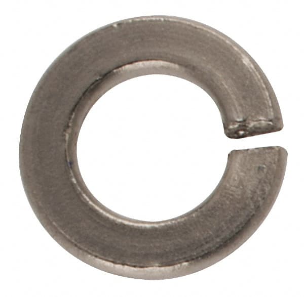 Value Collection - #2, 0.02" Thick Split Lock Washer - 316 Stainless Steel, Uncoated, 0.088" Min ID, 0.094" Max ID - Benchmark Tooling