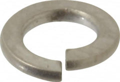 Value Collection - #6, 0.031" Thick Split Lock Washer - 316 Stainless Steel, Uncoated, 0.141" Min ID, 0.148" Max ID - Benchmark Tooling