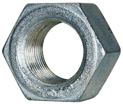 Value Collection - 1-1/8 - 12 UN Steel Right Hand Hex Nut - 1-11/16" Across Flats, 31/32" High, Zinc-Plated Finish - Benchmark Tooling