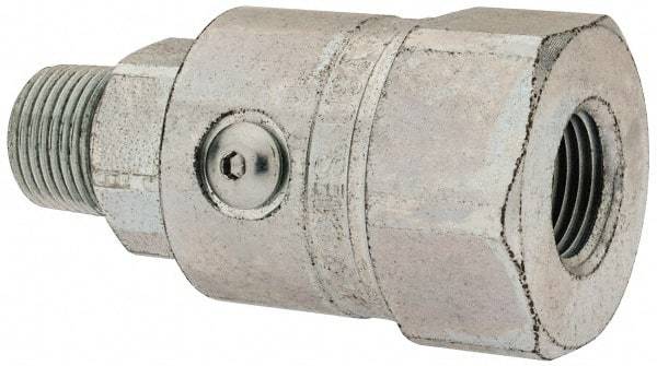 Parker - 3/8-18 NPTF Steel Hydraulic Hose Male NPT To Female NPT Swivel - 5,000 psi - Benchmark Tooling
