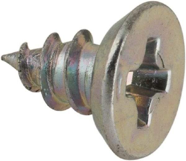 Value Collection - #6 Flat Head Phillips Sheet Metal Screw - Steel, 1/4" OAL, AISI 1016, ASME B18.6.3, ASME B18.6.4 & SAE J933, Grade 1016-1024 - Benchmark Tooling