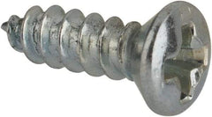 Value Collection - #4 Oval Head Phillips Sheet Metal Screw - Steel, 3/8" OAL, AISI 1016, ANSI/ASME B18.6.4, ASME B18.6.3 & SAE J933, Grade 1016-1024 - Benchmark Tooling