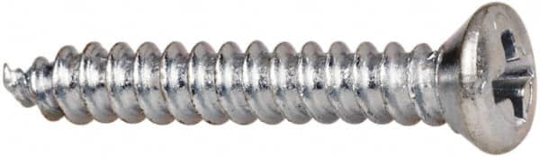 Value Collection - #4 Oval Head Phillips Sheet Metal Screw - Steel, 3/4" OAL, AISI 1016, ANSI/ASME B18.6.4, ASME B18.6.3 & SAE J933, Grade 1016-1024 - Benchmark Tooling