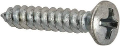 Value Collection - #6 Oval Head Phillips Sheet Metal Screw - Steel, 3/4" OAL, AISI 1016, ANSI/ASME B18.6.4, ASME B18.6.3 & SAE J933, Grade 1016-1024 - Benchmark Tooling