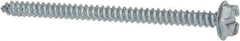 Value Collection - #6 Hex Washer Head Slotted Sheet Metal Screw - Steel, 2" Length Under Head, AISI 1016, ASME B18.6.3, ASME B18.6.4 & SAE J933, Grade 1016-1024 - Benchmark Tooling