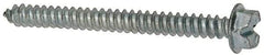 Value Collection - #8 Hex Washer Head Slotted Sheet Metal Screw - Steel, 1-3/4" Length Under Head, AISI 1016, ASME B18.6.3, ASME B18.6.4 & SAE J933, Grade 1016-1024 - Benchmark Tooling