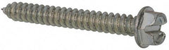 Value Collection - #12 Hex Washer Head Slotted Sheet Metal Screw - Steel, 1-3/4" Length Under Head, AISI 1016, ASME B18.6.3, ASME B18.6.4 & SAE J933, Grade 1016-1024 - Benchmark Tooling