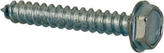 Value Collection - #4 Hex Washer Head Sheet Metal Screw - Steel, 3/4" Length Under Head, AISI 1016, ASME B18.6.3, ASME B18.6.4 & SAE J933, Grade 1016-1024 - Benchmark Tooling