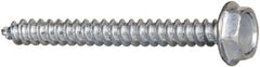 Value Collection - #6 Hex Washer Head Sheet Metal Screw - Steel, 1-1/4" Length Under Head, AISI 1016, ASME B18.6.3, ASME B18.6.4 & SAE J933, Grade 1016-1024 - Benchmark Tooling
