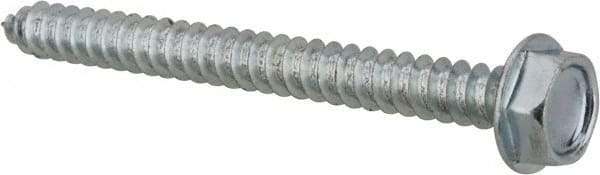 Value Collection - #10 Hex Washer Head Sheet Metal Screw - Steel, 2" Length Under Head, AISI 1016, ASME B18.6.3, ASME B18.6.4 & SAE J933, Grade 1016-1024 - Benchmark Tooling