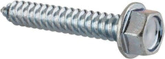 Value Collection - #14 Hex Washer Head Sheet Metal Screw - Steel, 1-1/2" Length Under Head, AISI 1016, ASME B18.6.3, ASME B18.6.4 & SAE J933, Grade 1016-1024 - Benchmark Tooling