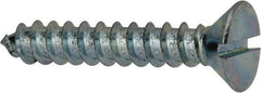 Value Collection - #14 Flat Head Slotted Sheet Metal Screw - Steel, 1-1/2" OAL, AISI 1016, ASME B18.6.3, ASME B18.6.4 & SAE J933, Grade 1016-1024 - Benchmark Tooling