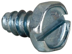 Value Collection - #6 Hex Head Slotted Sheet Metal Screw - Steel, 1/4" Length Under Head, AISI 1016, ASME B18.6.3 & SAE J933, Grade 1016-1024 - Benchmark Tooling