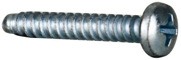 Value Collection - #8 Pan Head Phillips Sheet Metal Screw - Steel, 1" Length Under Head, AISI 1016, ASME B18.6.3, ASME B18.6.4 & SAE J933, Grade 1016-1024 - Benchmark Tooling