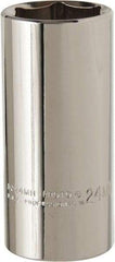 Proto - 3/8" Drive, Deep Hand Socket - 6 Points, 2-3/4" OAL, Alloy Steel, Chrome Finish - Benchmark Tooling