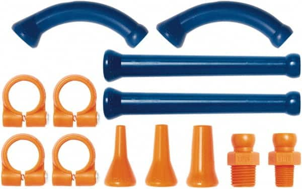 Loc-Line - 1/4" Hose Inside Diam, Coolant Hose Extension Element Kit - For Use with Loc-Line Modular Hose System - Benchmark Tooling