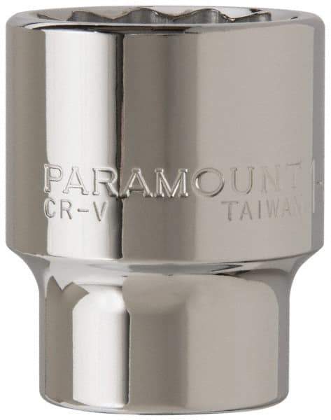 Paramount - 1-3/8", 3/4" Drive, Standard Hand Socket - 12 Points, 2-5/16" OAL - Benchmark Tooling