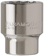 Paramount - 1-3/8", 3/4" Drive, Standard Hand Socket - 12 Points, 2-5/16" OAL - Benchmark Tooling
