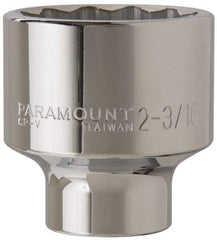 Paramount - 2-3/16", 3/4" Drive, Standard Hand Socket - 12 Points, 3-13/64" OAL - Benchmark Tooling