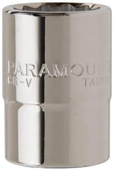 Paramount - 3/4" Drive, Standard Hand Socket - 12 Points, 2-13/64" OAL, Steel, Chrome Finish - Benchmark Tooling
