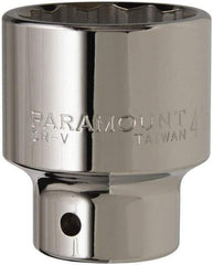 Paramount - 3/4" Drive, Standard Hand Socket - 12 Points, 2-29/32" OAL, Steel, Chrome Finish - Benchmark Tooling
