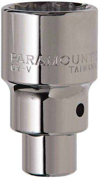 Paramount - 3/4" Drive, Standard Hand Socket - 12 Points, 2-5/8" OAL, Steel, Chrome Finish - Benchmark Tooling