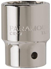Paramount - 3/4" Drive, Standard Hand Socket - 12 Points, 2-13/32" OAL, Steel, Chrome Finish - Benchmark Tooling