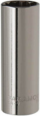 Paramount - 5/8", 3/8" Drive, Deep Hand Socket - 12 Points, 2-1/2" OAL, Steel, Chrome Finish - Benchmark Tooling