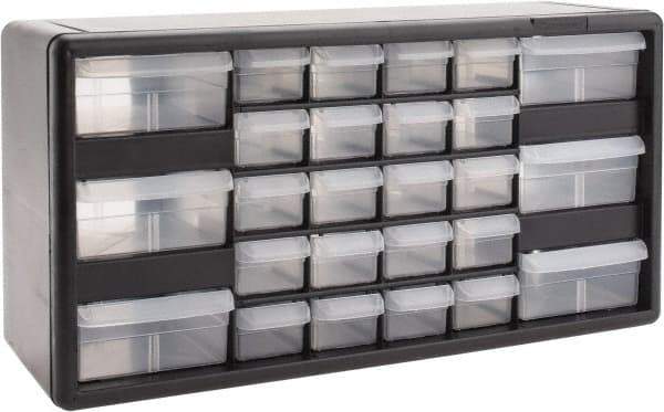 Akro-Mils - 26 Drawer, Small Parts Cabinet - 6-3/8" Deep x 20" Wide x 10-11/32" High - Benchmark Tooling