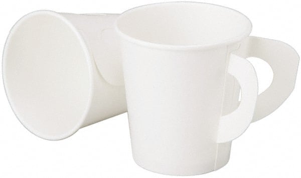 Ability One - Paper & Plastic Cups, Plates, Bowls & Utensils; Breakroom Accessory Type: Paper Cups ; Breakroom Accessory Description: PAPER CUP w/Handle, HOT, 8 OZ, 1000 CT - Exact Industrial Supply