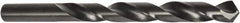 Precision Twist Drill - Letter W 118° High Speed Steel Jobber Drill - Oxide Finish, Right Hand Cut, Spiral Flute, Straight Shank, 5-1/8" OAL, Split Point - Benchmark Tooling