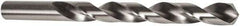 Precision Twist Drill - 37/64" 118° High Speed Steel Jobber Drill - Bright Finish, Right Hand Cut, Spiral Flute, Straight Shank, 6-5/8" OAL, Standard Point - Benchmark Tooling