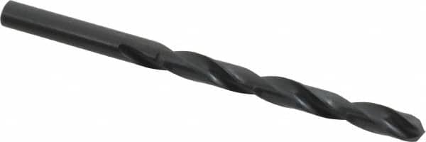 Precision Twist Drill - Letter H 135° High Speed Steel Jobber Drill - Oxide Finish, Right Hand Cut, Spiral Flute, Straight Shank, 4-1/8" OAL, Split Point - Benchmark Tooling