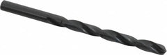 Precision Twist Drill - Letter H 135° High Speed Steel Jobber Drill - Oxide Finish, Right Hand Cut, Spiral Flute, Straight Shank, 4-1/8" OAL, Split Point - Benchmark Tooling