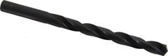 Precision Twist Drill - Letter P 135° High Speed Steel Jobber Drill - Oxide Finish, Right Hand Cut, Spiral Flute, Straight Shank, 4-5/8" OAL, Split Point - Benchmark Tooling