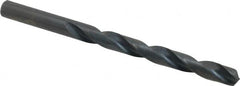 Precision Twist Drill - Letter T 135° High Speed Steel Jobber Drill - Oxide Finish, Right Hand Cut, Spiral Flute, Straight Shank, 4-7/8" OAL, Split Point - Benchmark Tooling