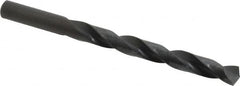 Precision Twist Drill - Letter Z 135° High Speed Steel Jobber Drill - Oxide Finish, Right Hand Cut, Spiral Flute, Straight Shank, 5-1/4" OAL, Split Point - Benchmark Tooling