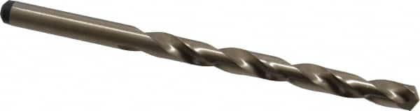 Precision Twist Drill - 0.246" 135° Cobalt Jobber Drill - Oxide/Gold Finish, Right Hand Cut, Spiral Flute, Straight Shank, 4" OAL, Split Point - Benchmark Tooling