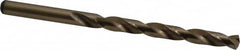 Precision Twist Drill - 0.266" 135° Cobalt Jobber Drill - Oxide/Gold Finish, Right Hand Cut, Spiral Flute, Straight Shank, 4-1/8" OAL, Split Point - Benchmark Tooling