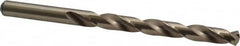 Precision Twist Drill - 0.323" 135° Cobalt Jobber Drill - Oxide/Gold Finish, Right Hand Cut, Spiral Flute, Straight Shank, 4-5/8" OAL, Split Point - Benchmark Tooling