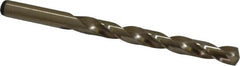 Precision Twist Drill - 0.368" 135° Cobalt Jobber Drill - Oxide/Gold Finish, Right Hand Cut, Spiral Flute, Straight Shank, 5" OAL, Split Point - Benchmark Tooling