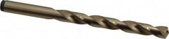 Precision Twist Drill - 0.377" 135° Cobalt Jobber Drill - Oxide/Gold Finish, Right Hand Cut, Spiral Flute, Straight Shank, 5" OAL, Split Point - Benchmark Tooling